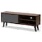 Baxton Studio Mallory Modern and Contemporary Two-Tone Walnut Brown and Grey Finished Wood TV Stand 180-11223-Zoro - alternate 4